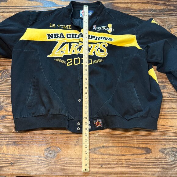 Jeff Hamilton Los Angeles Lakers 2010 NBA Championship Jacket Authentic RARE  Th - Picture 7 of 15